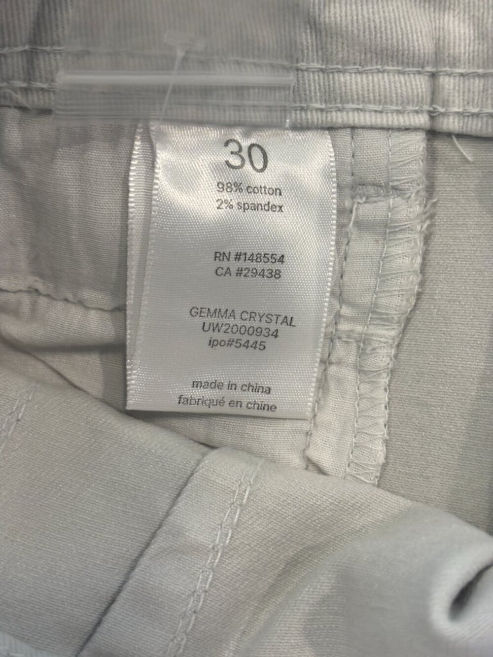 unpublished Gemma Crystal High-Rise Wide Leg Cropped Jeans Size 30/10 NWT - Picture 6 of 7